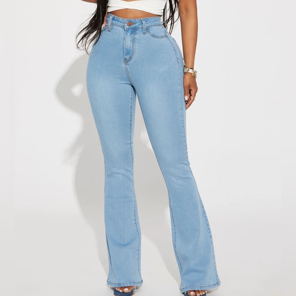 Fashion Nova Deep in My Soul Stretch Flare Jegging